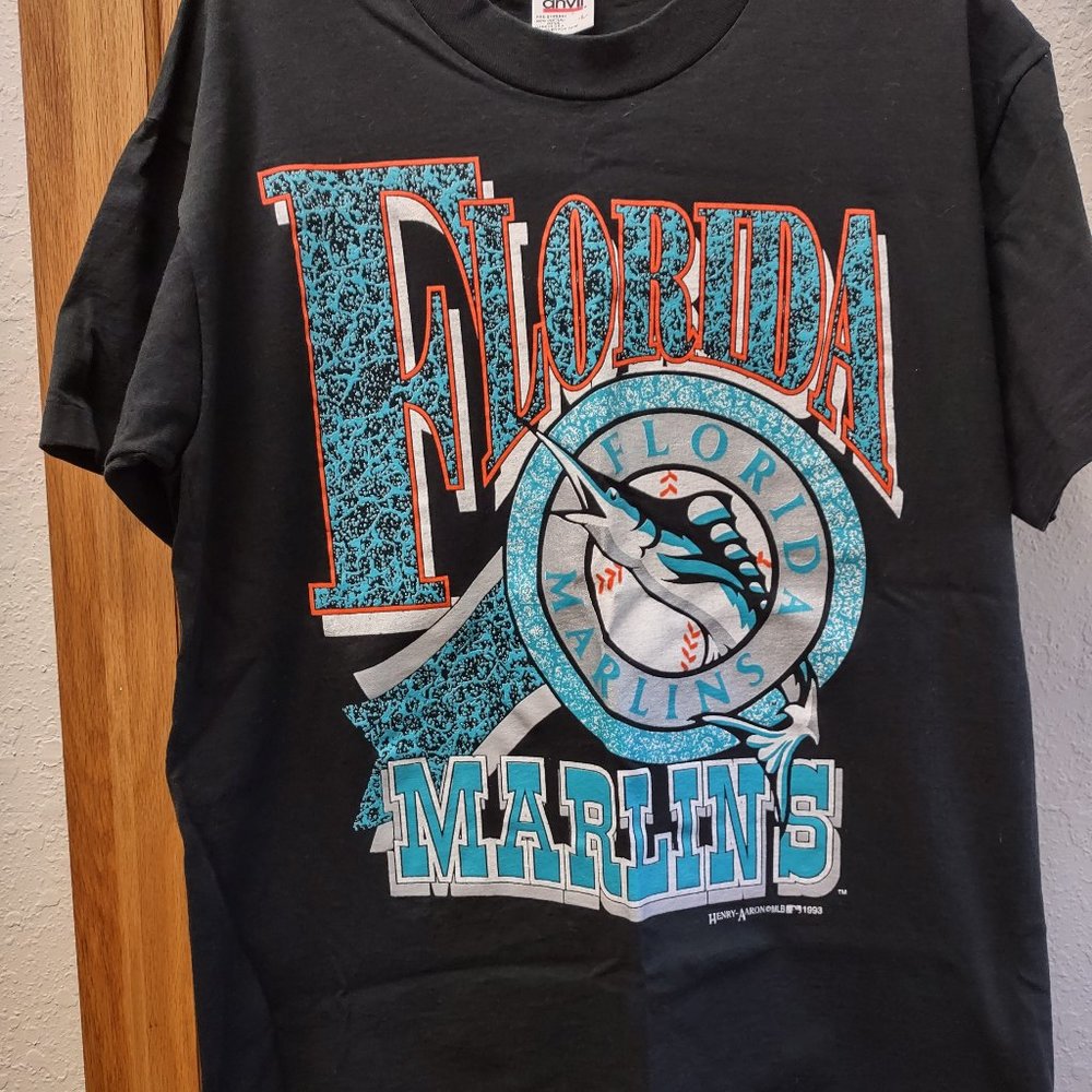 NWOT Vtg Florida Marlins Inaugural yr 1993 tee.Rare! Size L. Never worn.